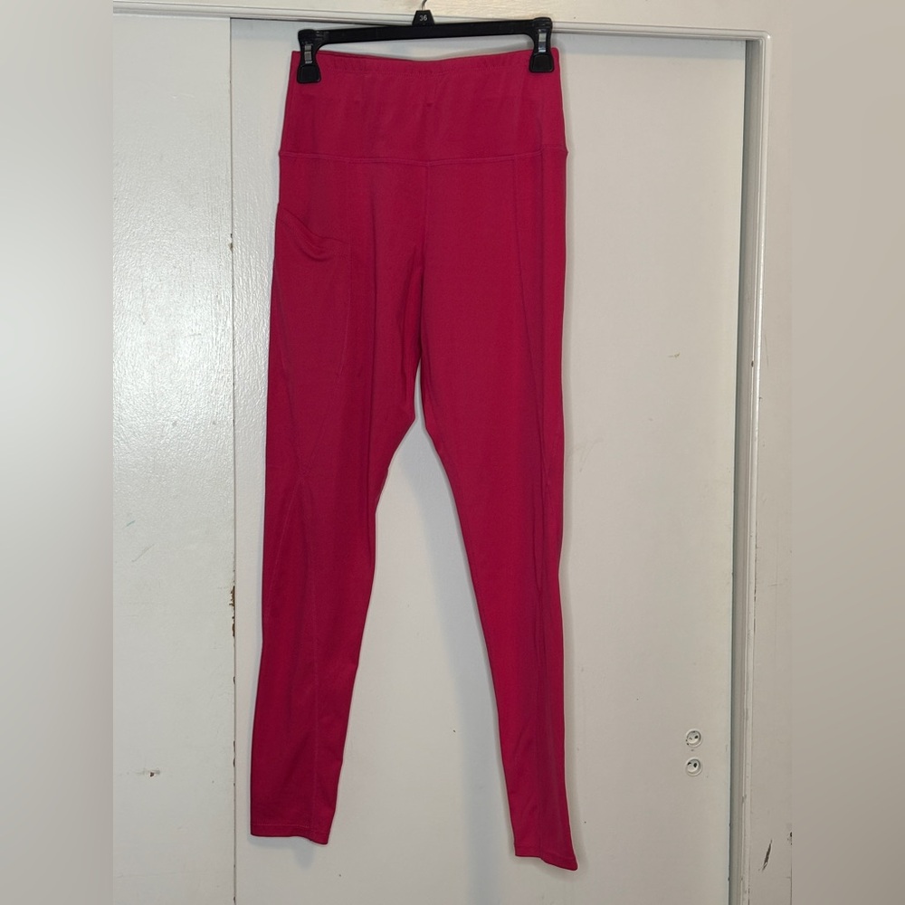 High-Waisted Vibrant Pink Leggings